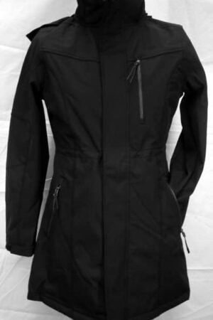 SL8073 waterproof,Long softshell ladies Black