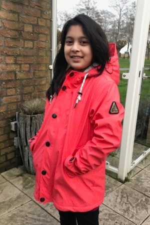 Lizzardsports SL193123 Kids winter rain Jacket sharpa teddy Yellow, navy, Coral