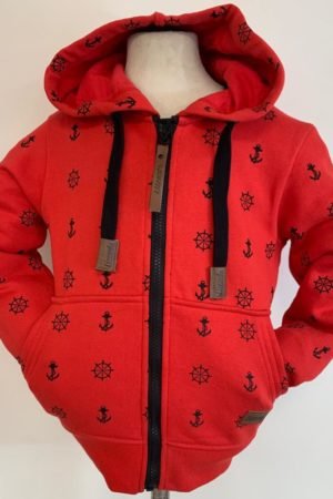 Art no-1057 Kids CVC Anker  print Vest,Red,Navy,Coral