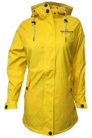 Lizzardsports 193161 Winter dames regenjas warm teddy / sharpa gevoerd, Yellow, Light blue and Navy