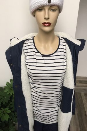 Lizzardsports 193161 Winter dames regenjas warm teddy / sharpa gevoerd, Yellow, Light blue and Navy