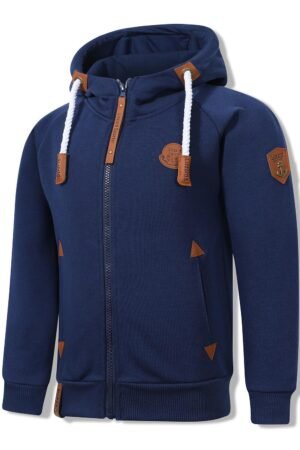 BD0077 Kinder vest hoodie met zipper