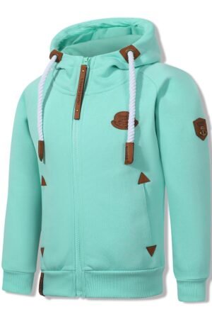 BD0077 Kinder vest hoodie met zipper
