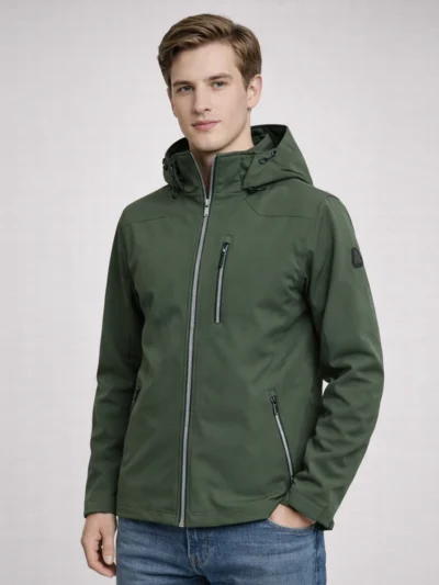 Heren Softshell Tussenjas met Capuchon – Winddicht