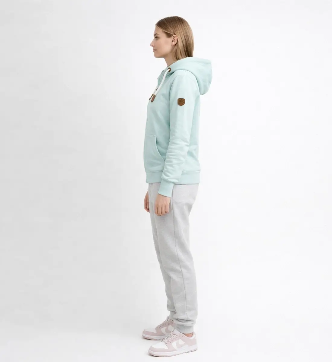 Dameshoodie met rits - Image 4