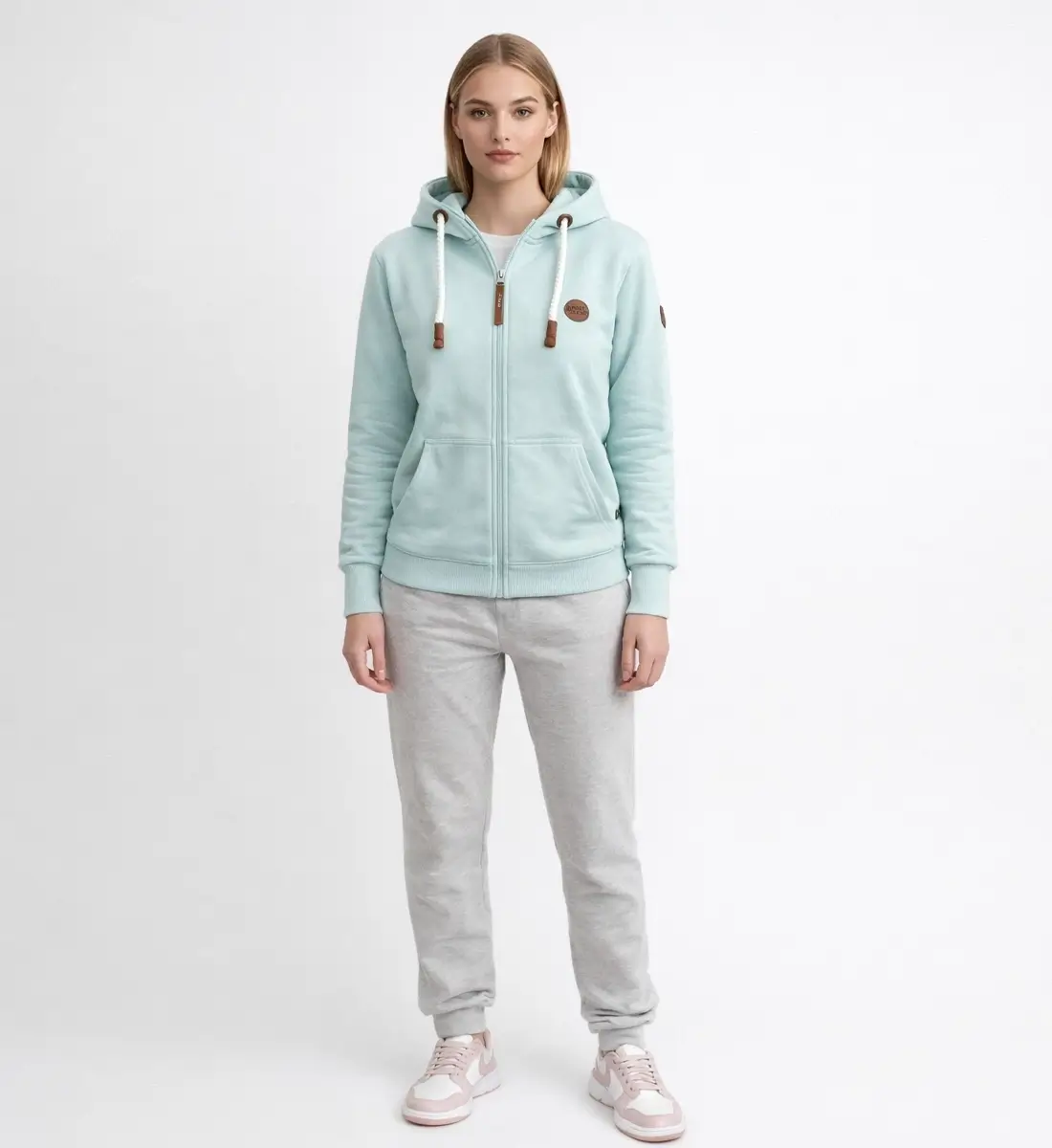 Dameshoodie met rits - Image 2