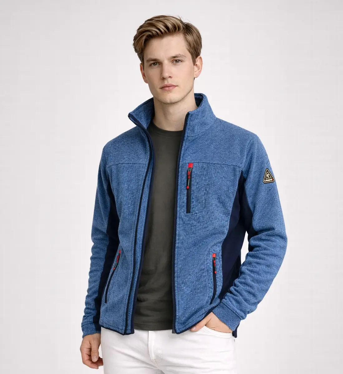 Men’s fleece Jacket zip up - Image 10