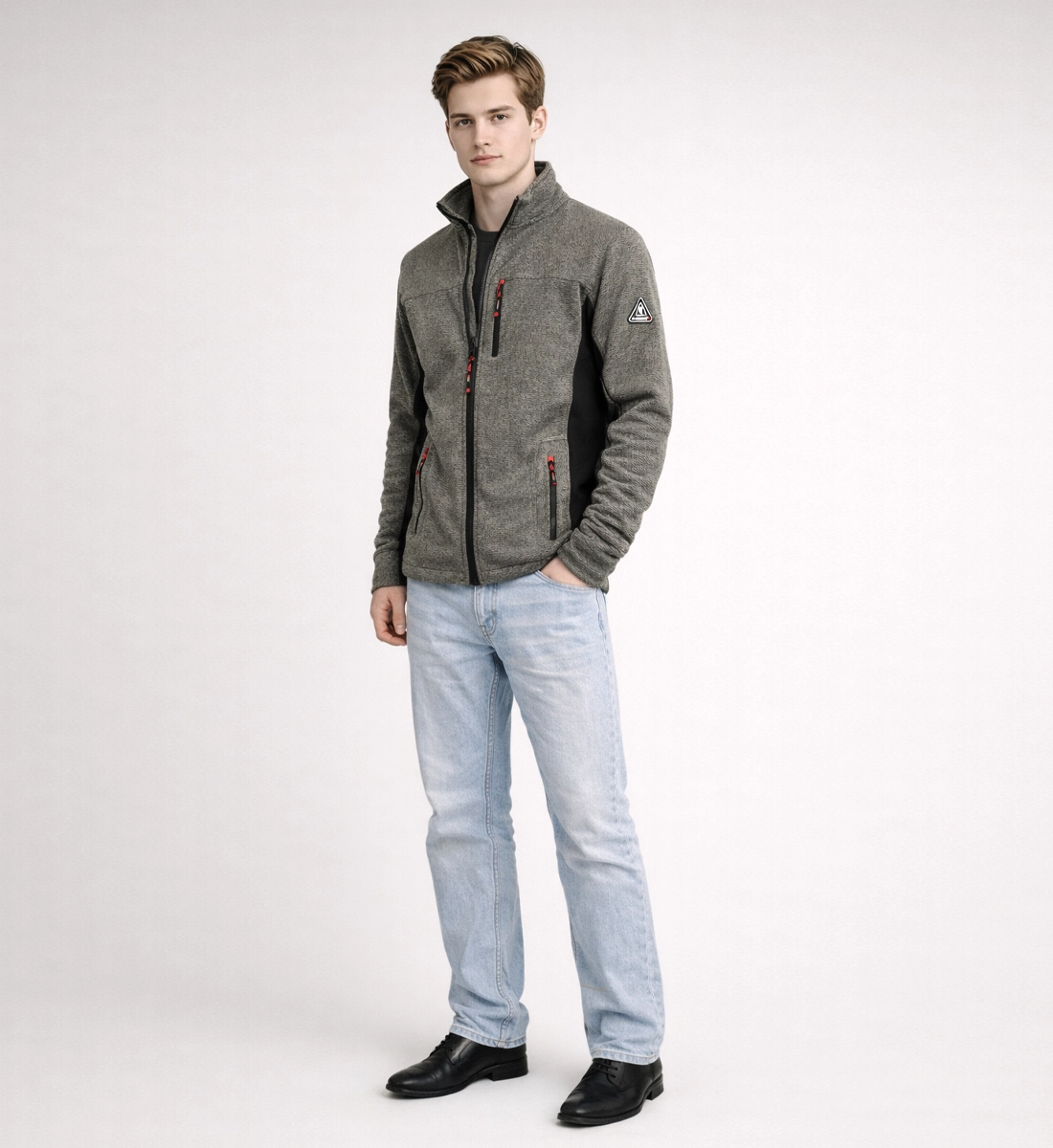 Men’s fleece Jacket zip up - Image 3