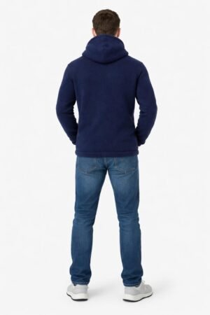 Art no-505026 100% Wool Sweater Men’s full zipper and Hood