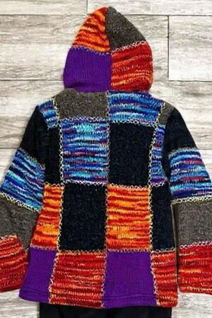 Art no-505031 100%Wool  Sweater Lady’s full zipper and Hood